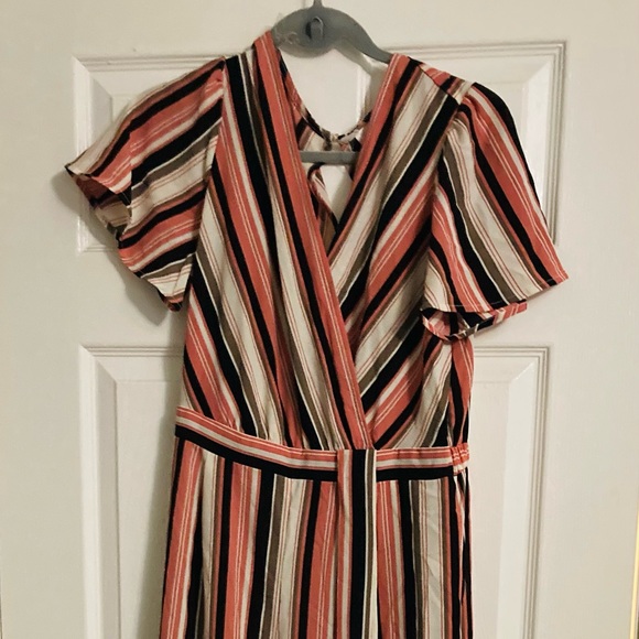 Striped romper/pants jumpsuit - Picture 1 of 7